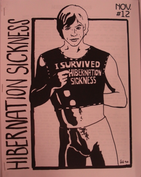 HIBERNATION SICKNESS magazine side cover Issue 12 November 1990