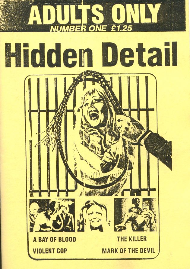 HIDDEN DETAIL magazine side cover Issue 1 May 1994