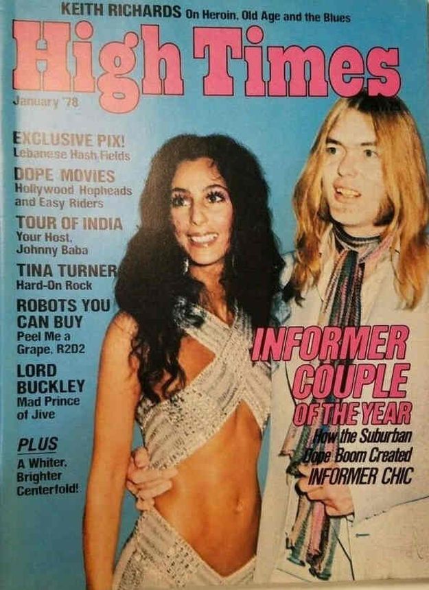 HIGH TIMES magazine side cover  January 1978