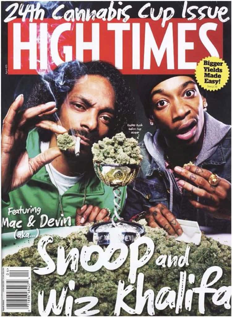 HIGH TIMES magazine side cover  April 2012