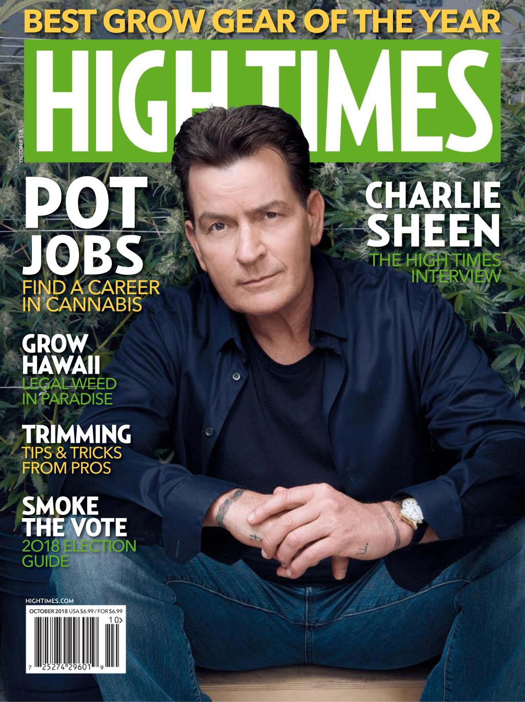 HIGH TIMES magazine side cover  October 2018