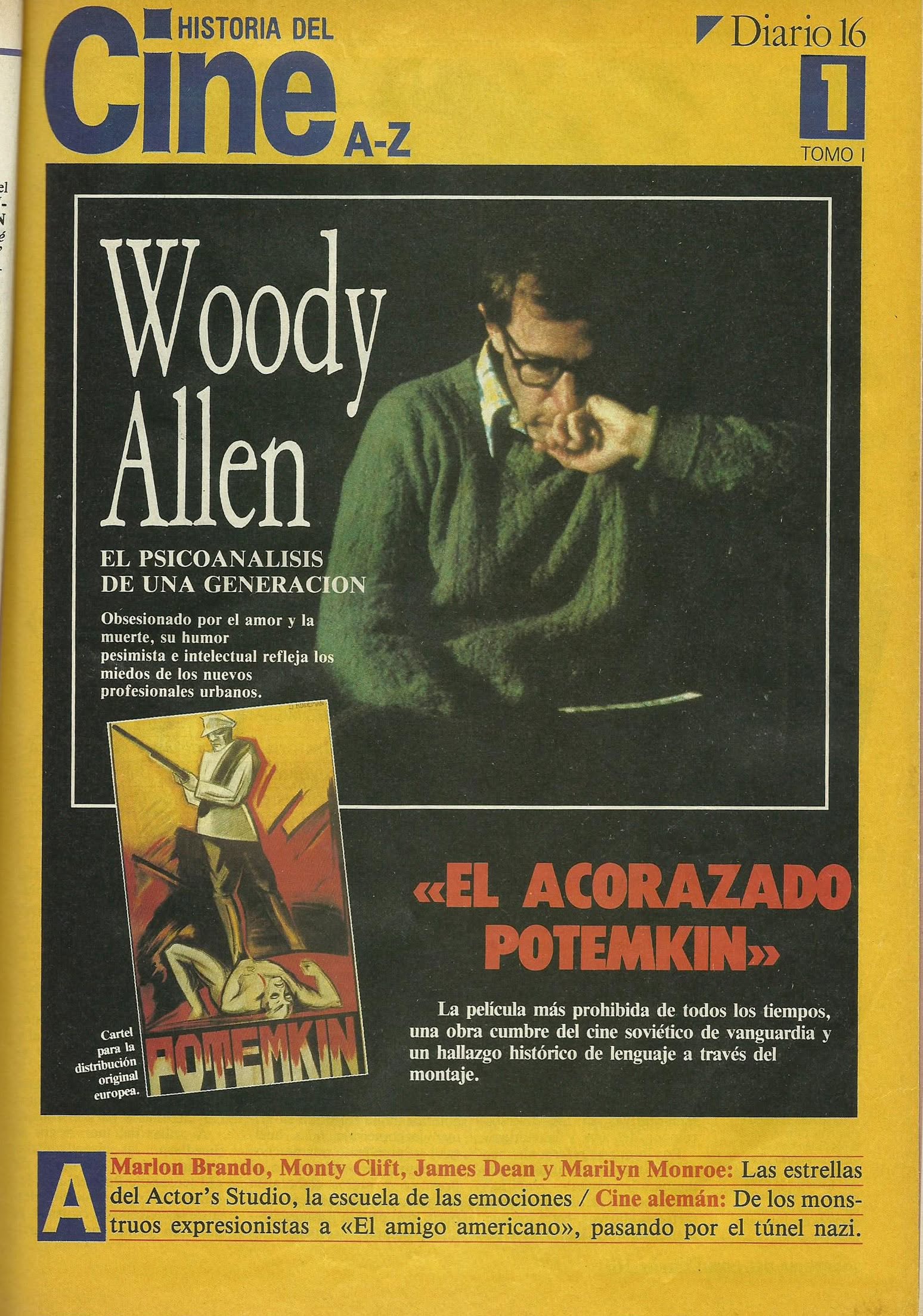 HISTORIA DEL CINE A-Z magazine side cover Issue 1  1986