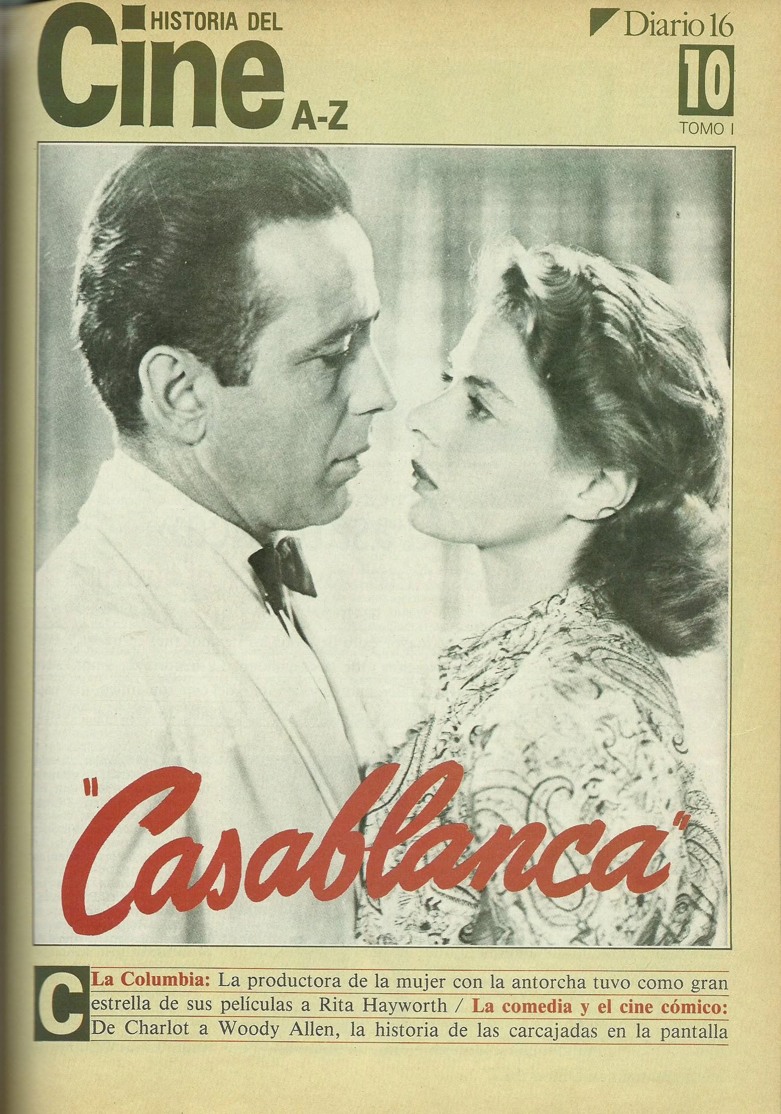 HISTORIA DEL CINE A-Z magazine side cover Issue 10  1986