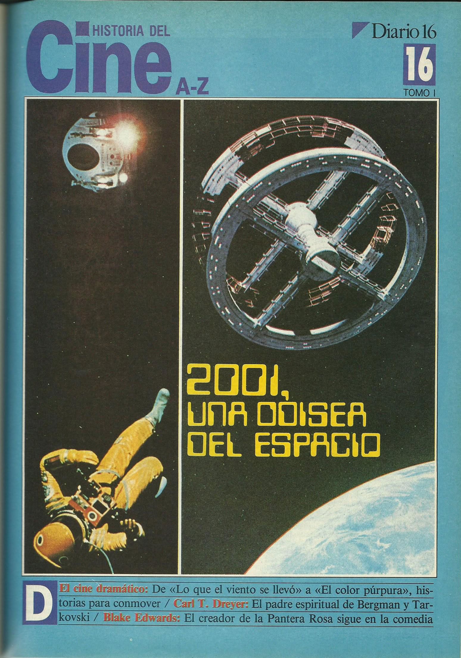 HISTORIA DEL CINE A-Z magazine side cover Issue 16  1986