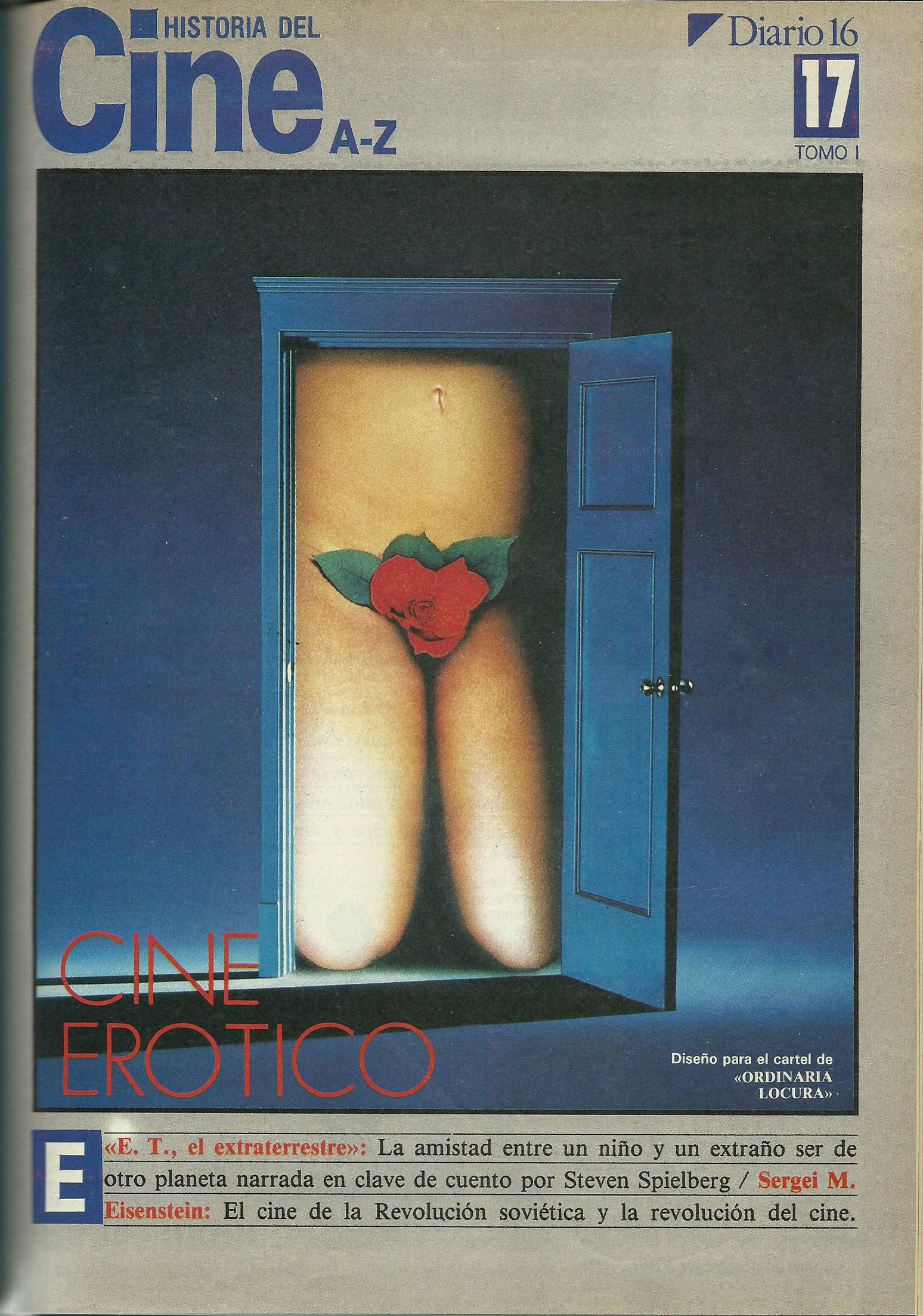 HISTORIA DEL CINE A-Z magazine side cover Issue 17  1986