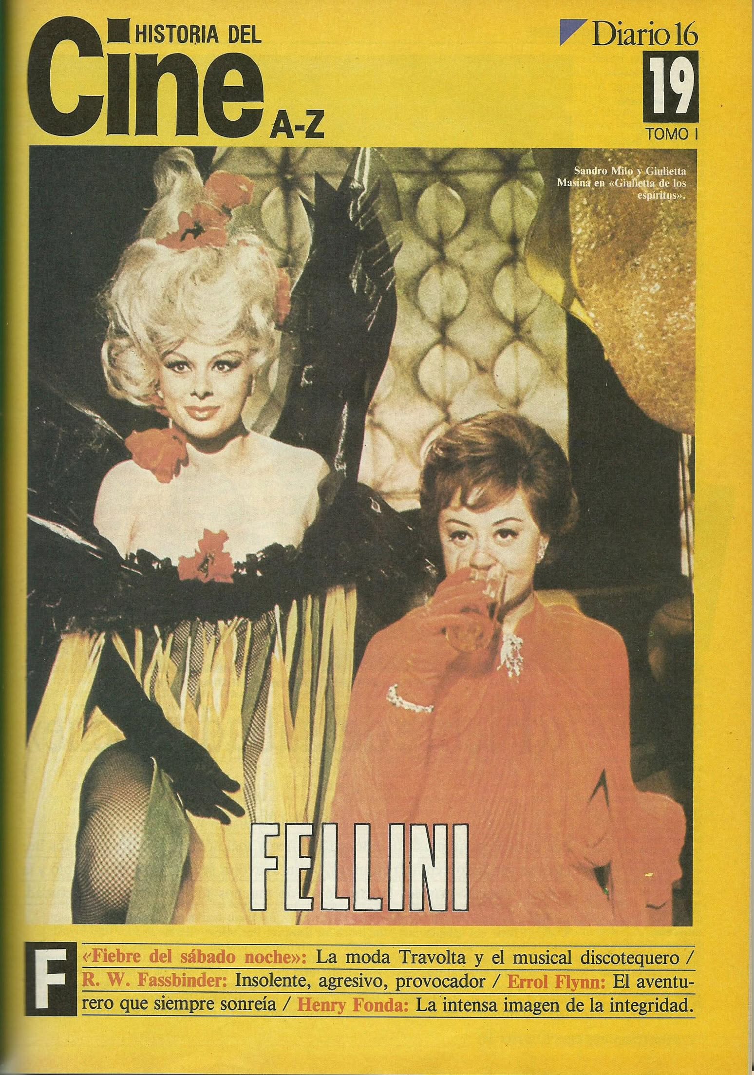 HISTORIA DEL CINE A-Z magazine side cover Issue 19  1986