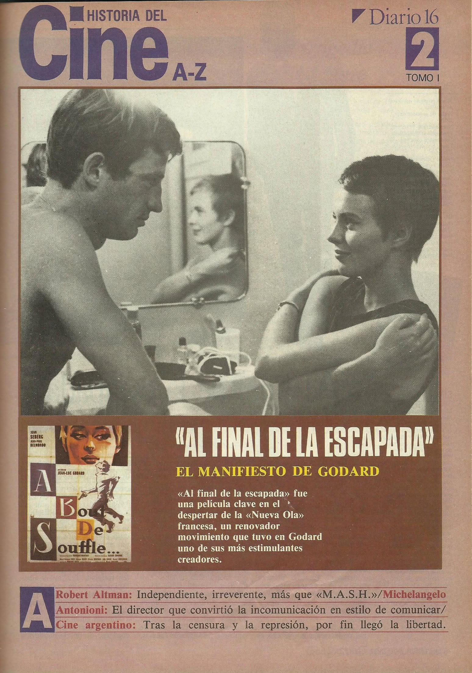 HISTORIA DEL CINE A-Z magazine side cover Issue 2  1986