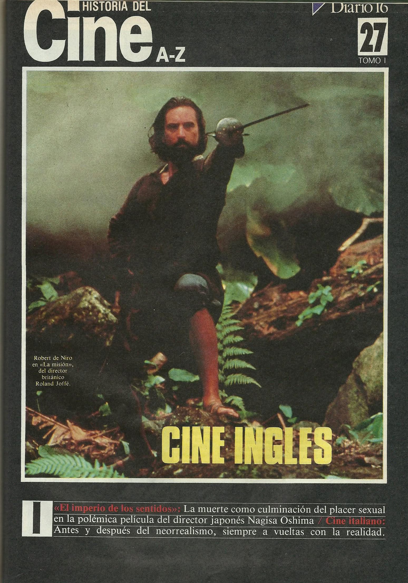 HISTORIA DEL CINE A-Z magazine side cover Issue 27  1986