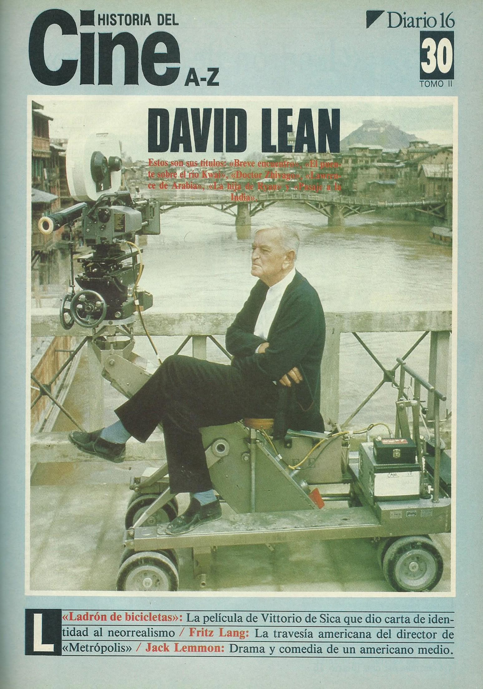 HISTORIA DEL CINE A-Z magazine side cover Issue 30  1986