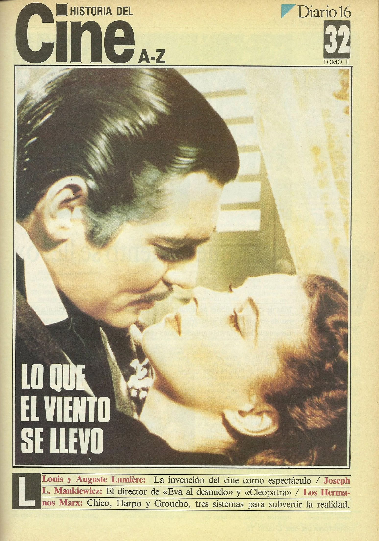 HISTORIA DEL CINE A-Z magazine side cover Issue 32  1986