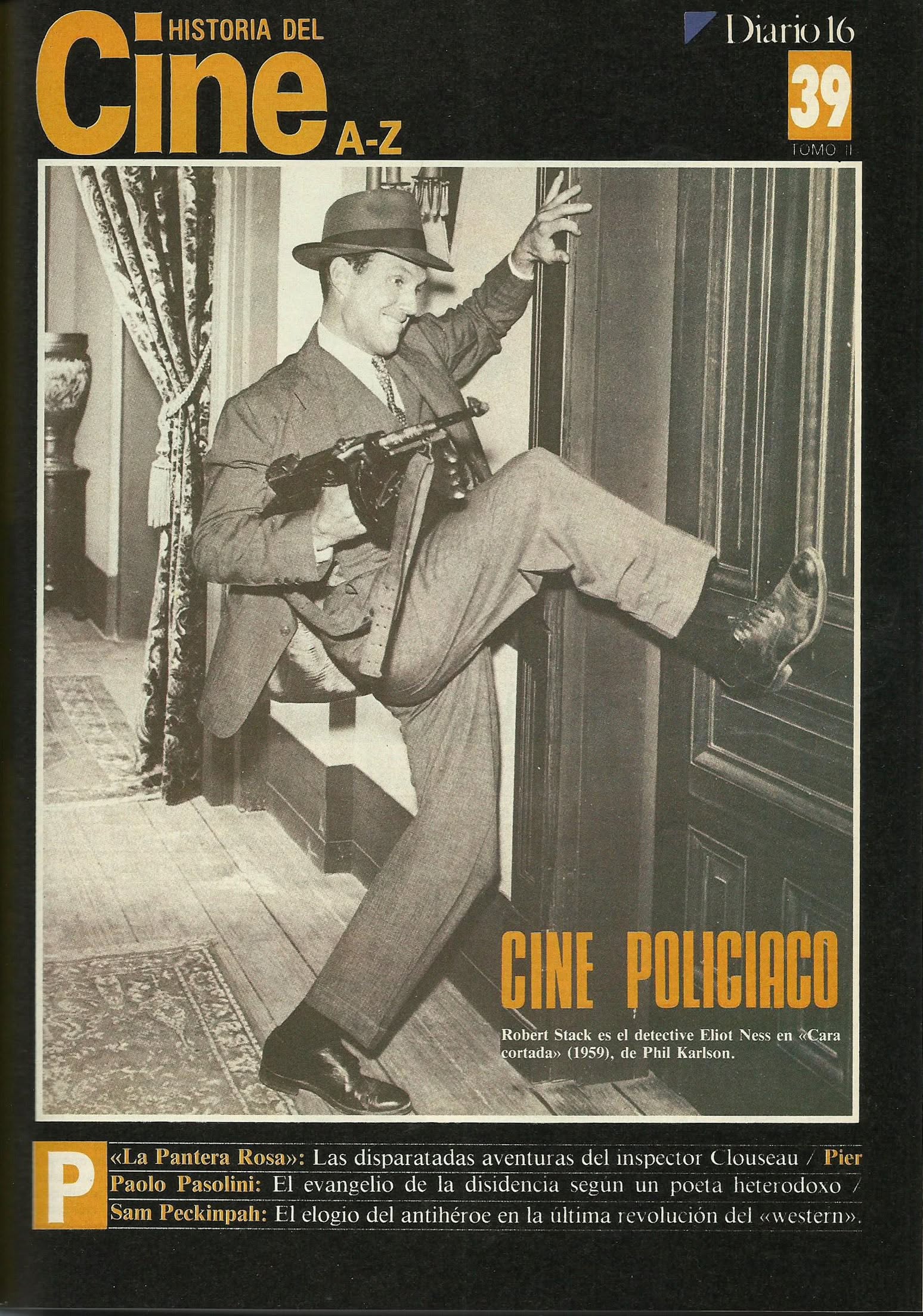 HISTORIA DEL CINE A-Z magazine side cover Issue 39  1986