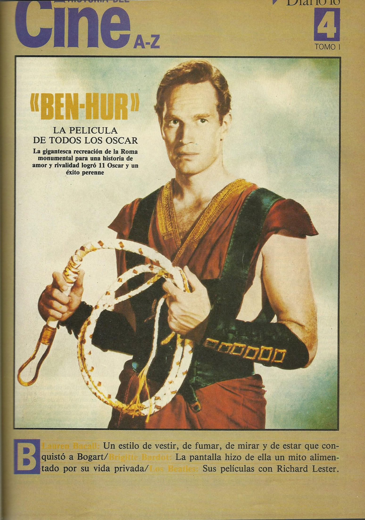 HISTORIA DEL CINE A-Z magazine side cover Issue 4  1986