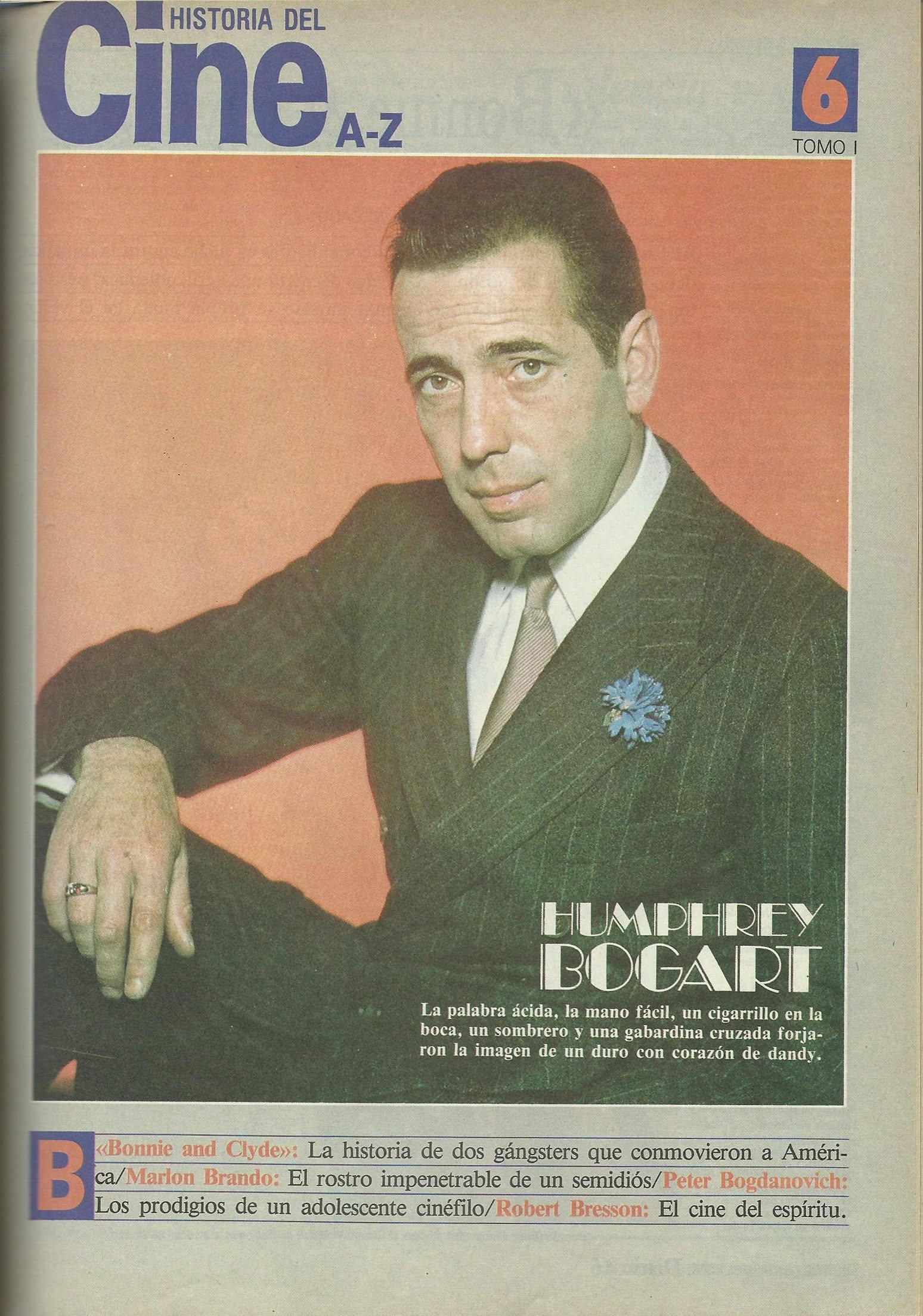 HISTORIA DEL CINE A-Z magazine side cover Issue 6  1986