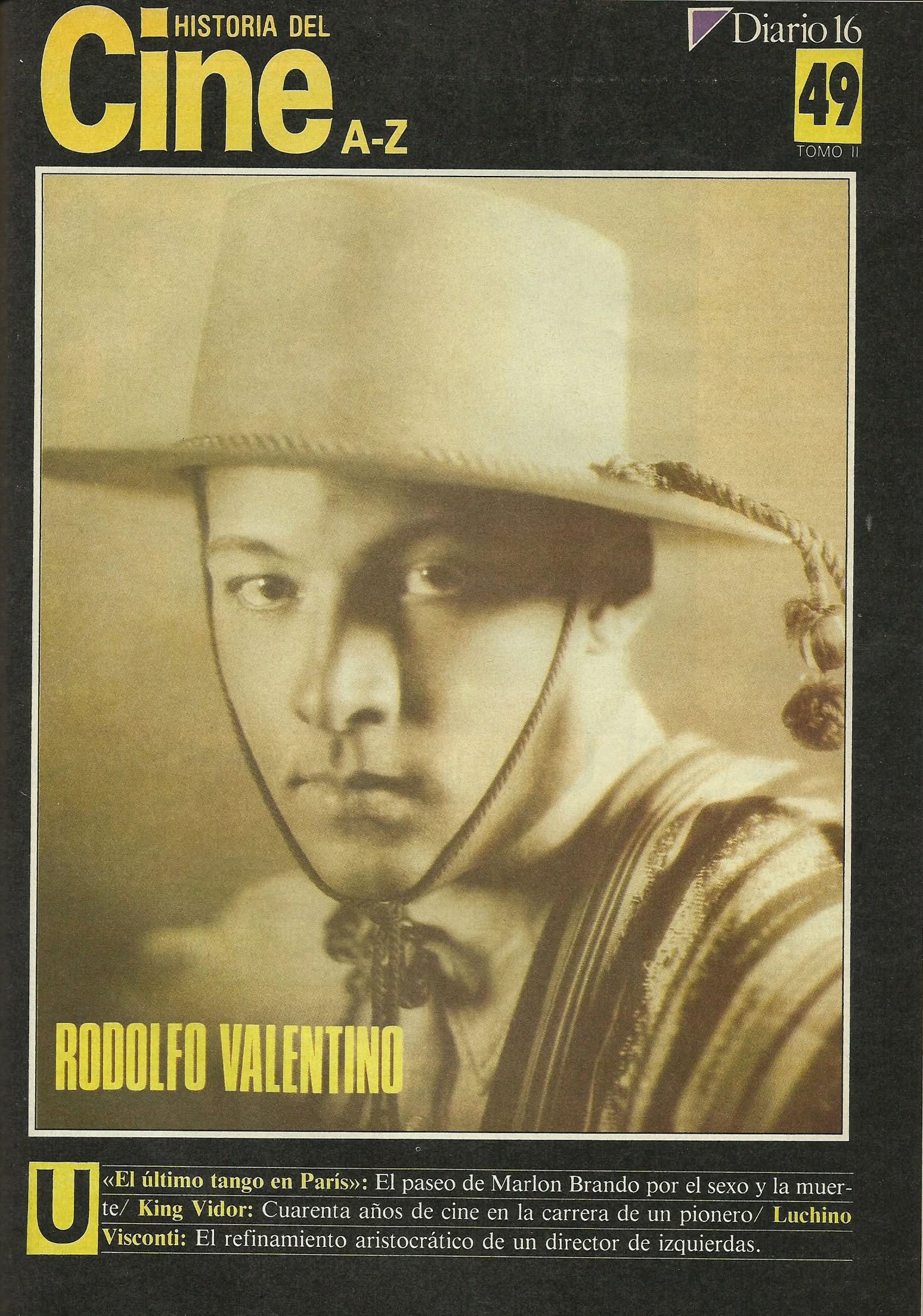HISTORIA DEL CINE A-Z magazine side cover Issue 49   1986