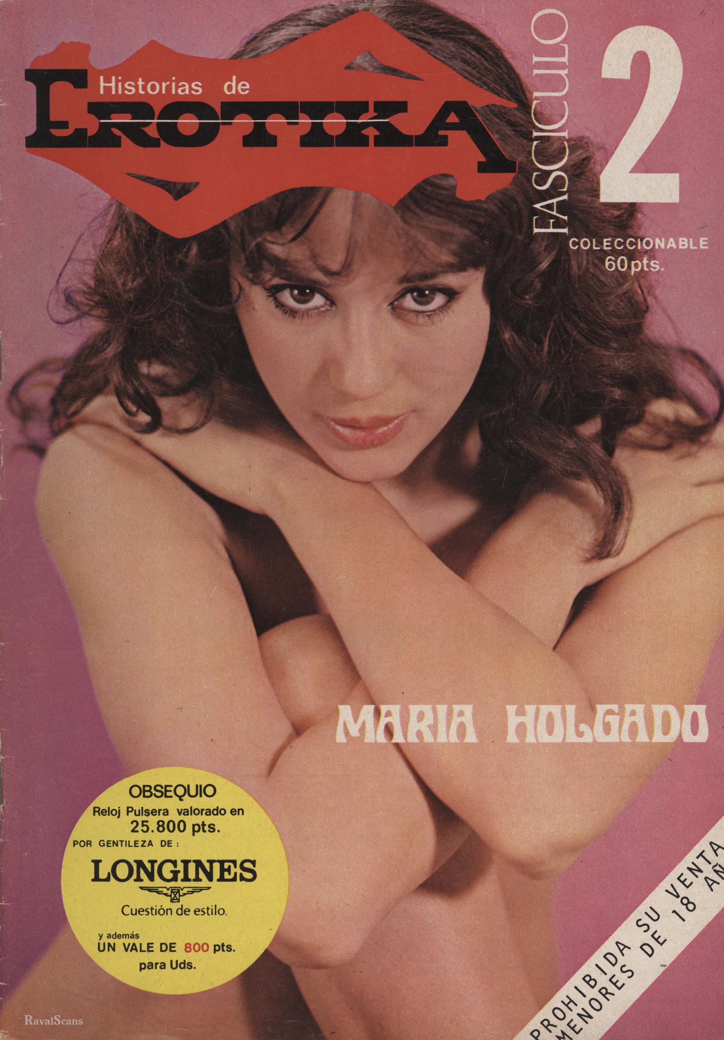 HISTORIAS DE EROTIKA magazine side cover Issue 2   1977