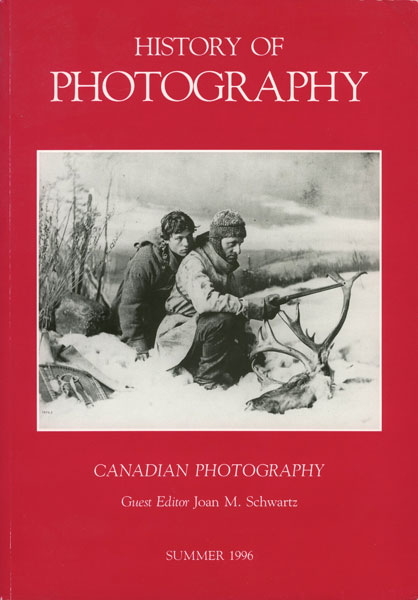 HISTORY OF PHOTOGRAPHY magazine side cover Summer 1996