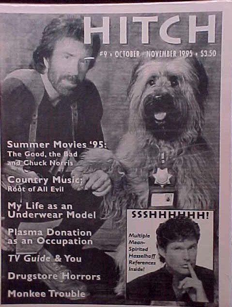 HITCH magazine side cover Issue 9 October-November 1995