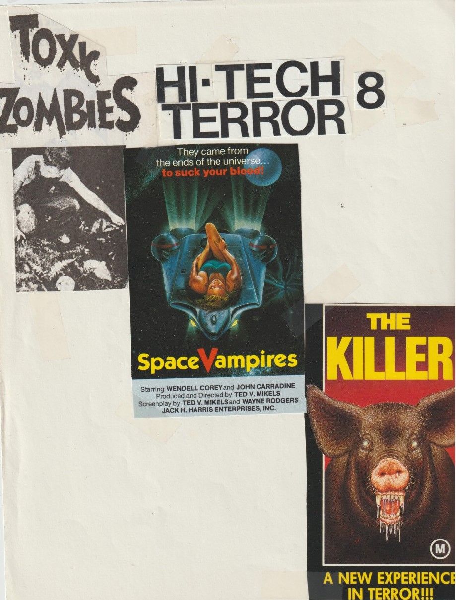 HI-TECH TERROR magazine side cover Issue 8   