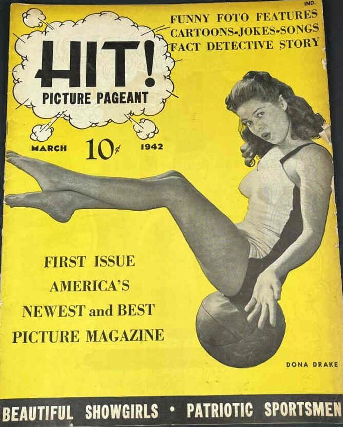 HIT PICTURE PAGEANT magazine side cover  March 1942
