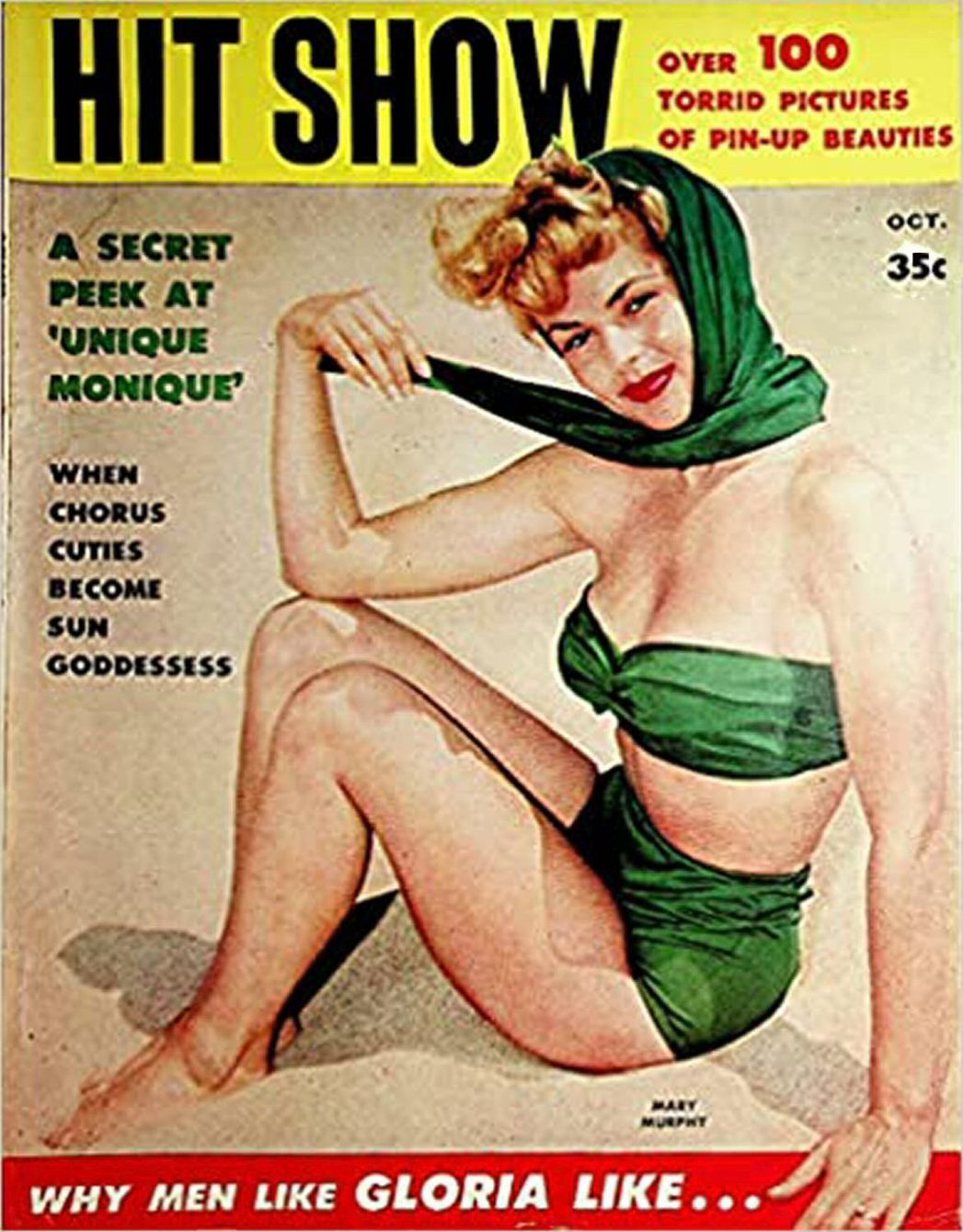HIT SHOW magazine side cover Issue 2  Vol 1 # 2  October 1957