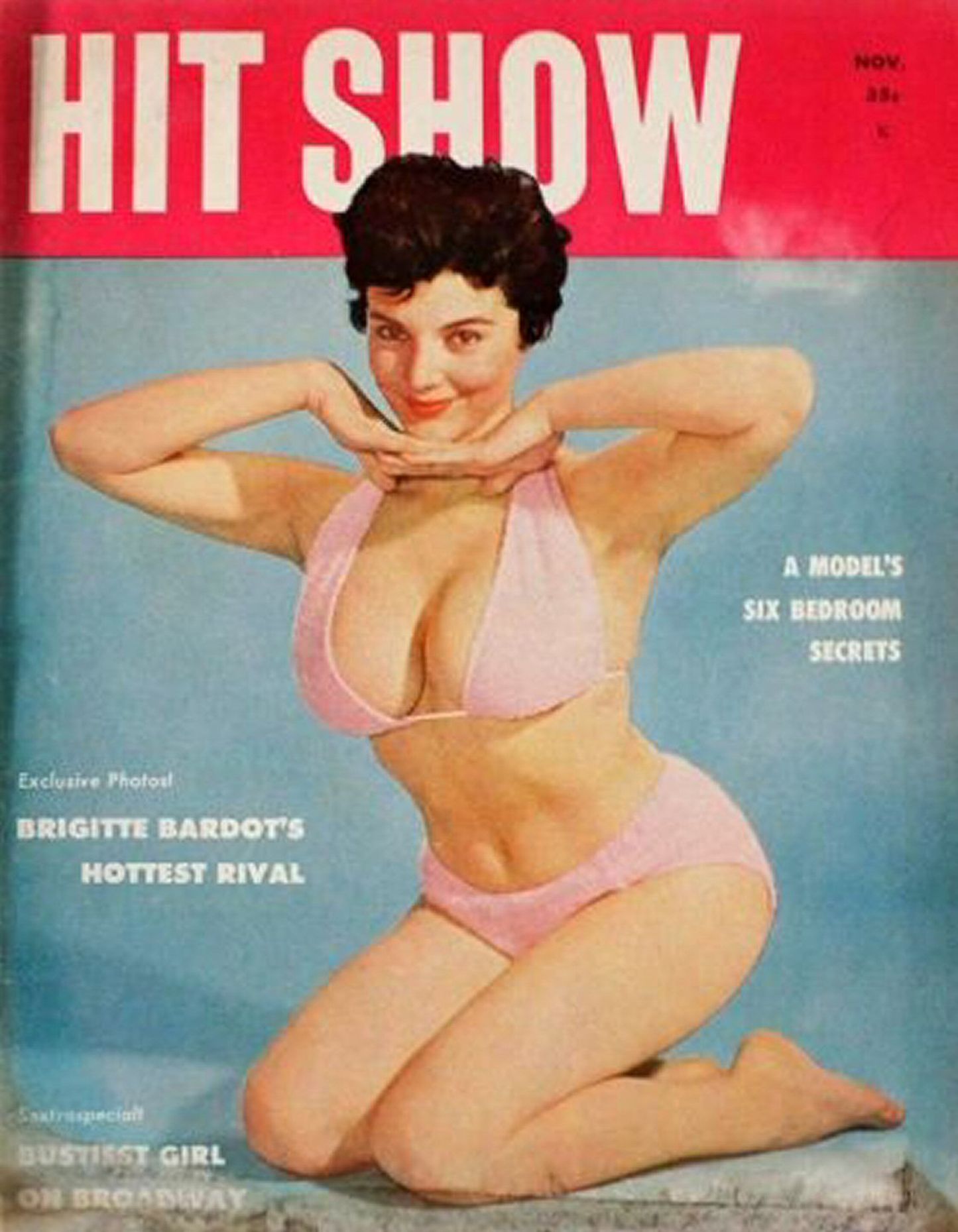 HIT SHOW magazine side cover  Vol 1 No  5  November 1958