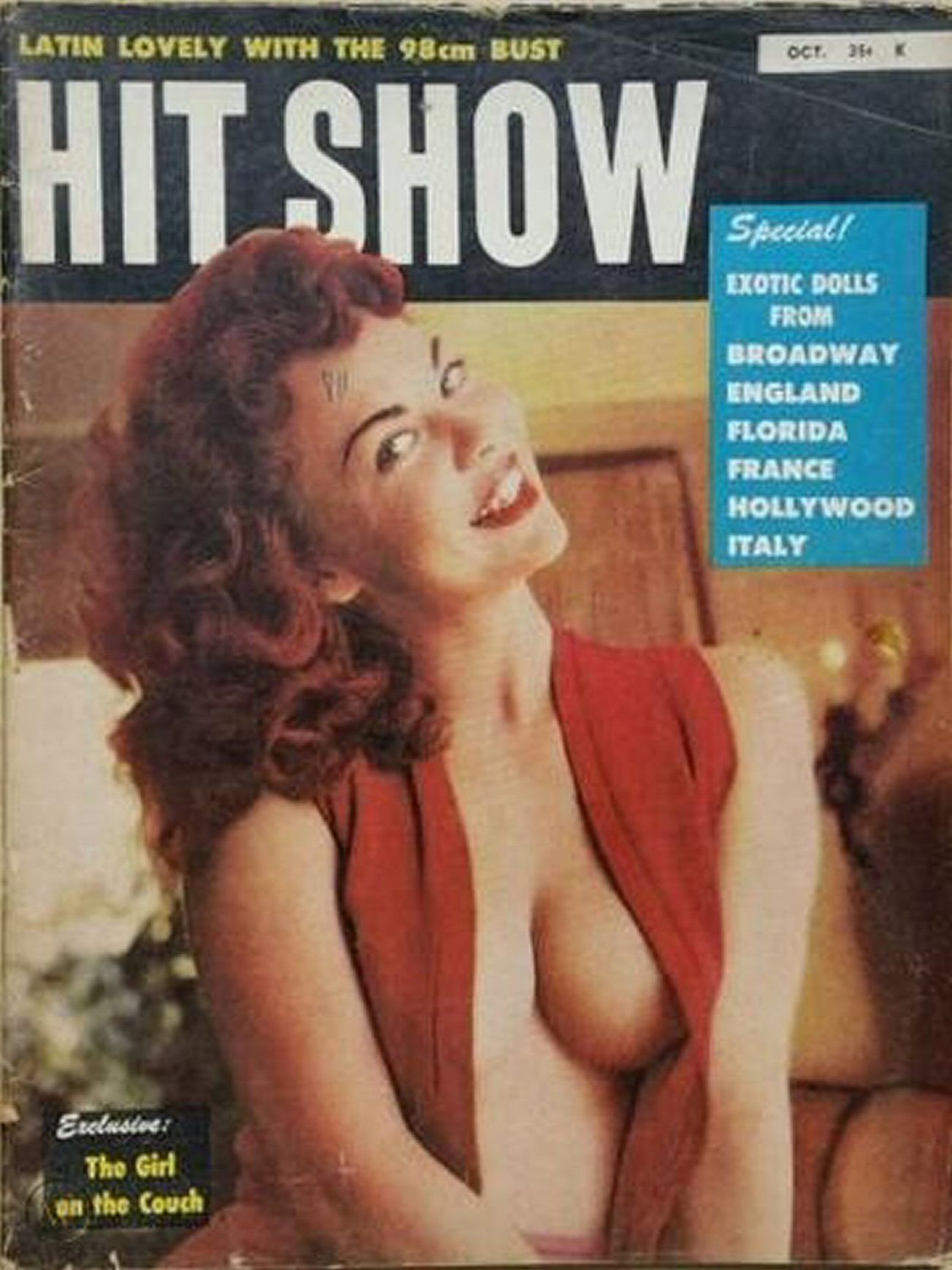 HIT SHOW magazine side cover  Vol 2 No  4  October 1959