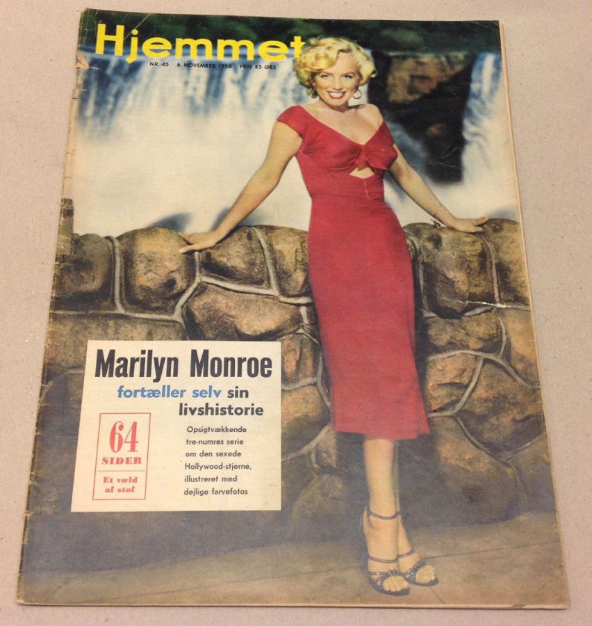 HJEMMET magazine side cover Issue 45 6 November 1956