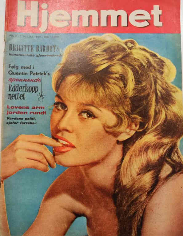 HJEMMET magazine side cover 7 January 1959
