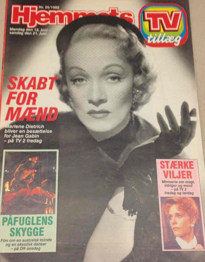 HJEMMET magazine side cover Issue 25 15 June 1992