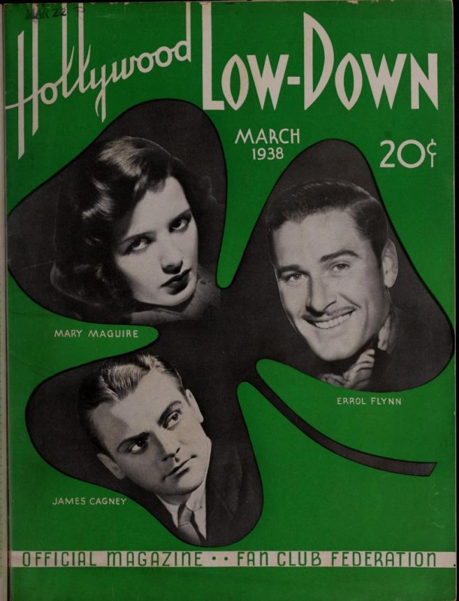 HOLLYWOOD LOW-DOWN | THE magazine side cover  March 1938