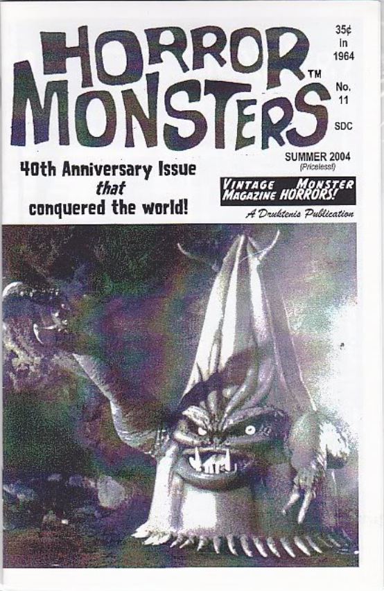 HORROR MONSTERS (DENNIS DRUKTENIS) magazine side cover Issue 11 Summer 2004