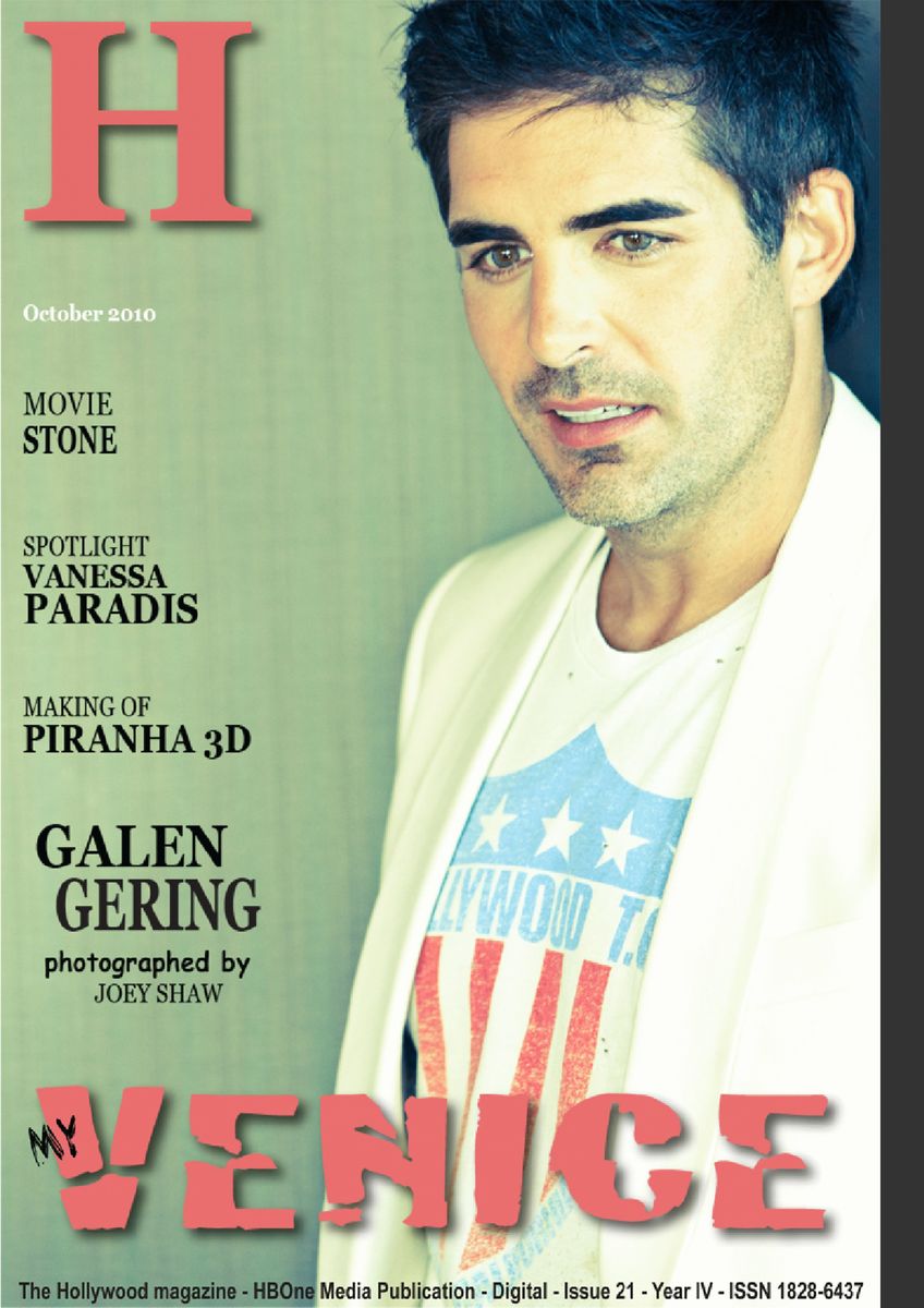 H (Hollywood) magazine side cover October 2010