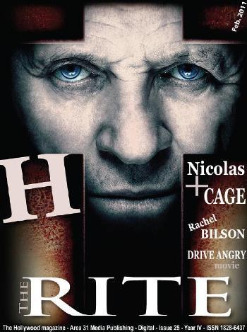 H (Hollywood) magazine side cover Issue 25 February 2011