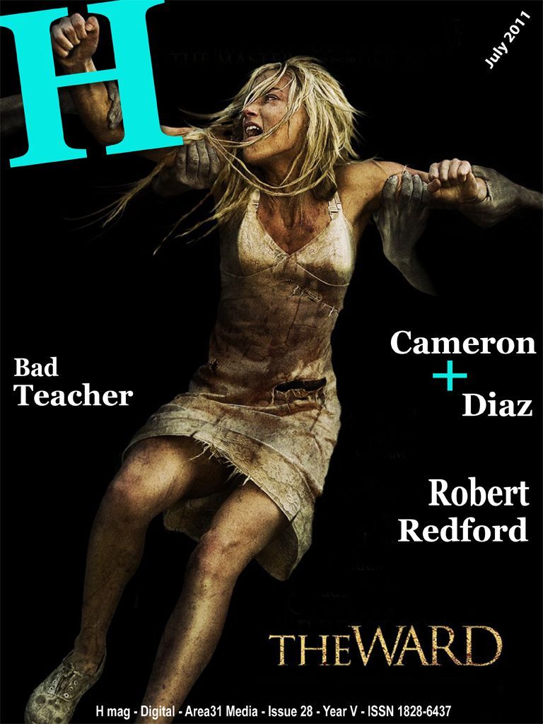 H (Hollywood) magazine side cover July/August 2011