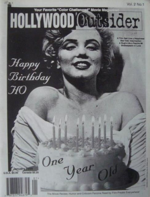 HOLLYWOOD OUTSIDER magazine side cover Issue 13 Vol 2 #1 1999
