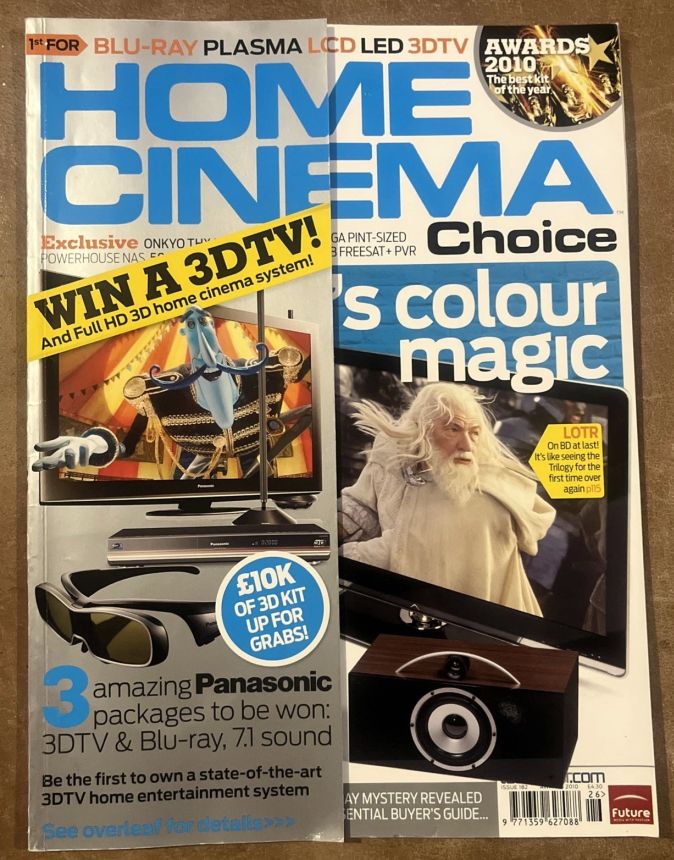 HOME CINEMA CHOICE magazine side cover Issue 182   2010