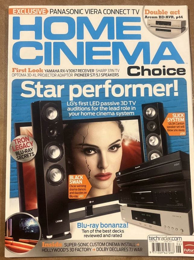 HOME CINEMA CHOICE magazine side cover Issue 194  June 2011