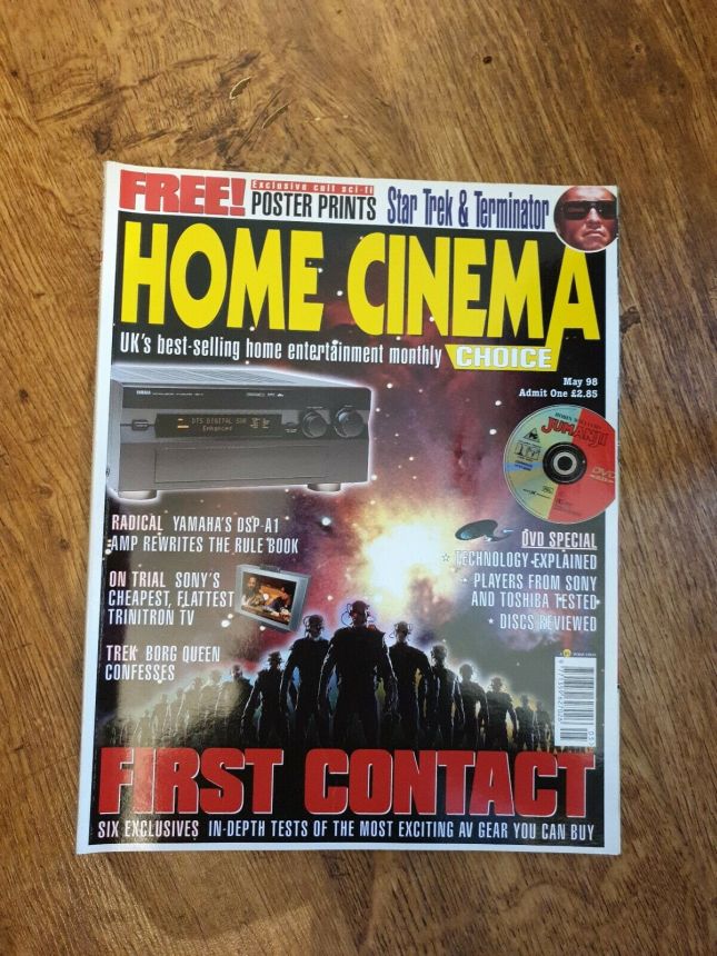 HOME CINEMA CHOICE magazine side cover  May 1998