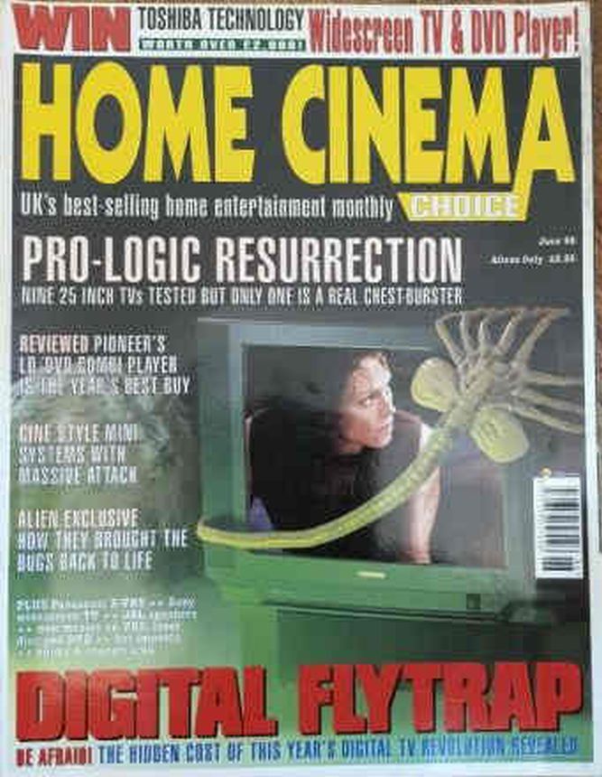HOME CINEMA CHOICE magazine side cover  June 1998