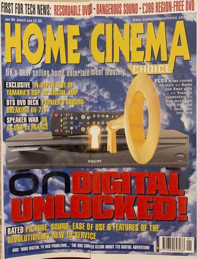 HOME CINEMA CHOICE magazine side cover  January 1999