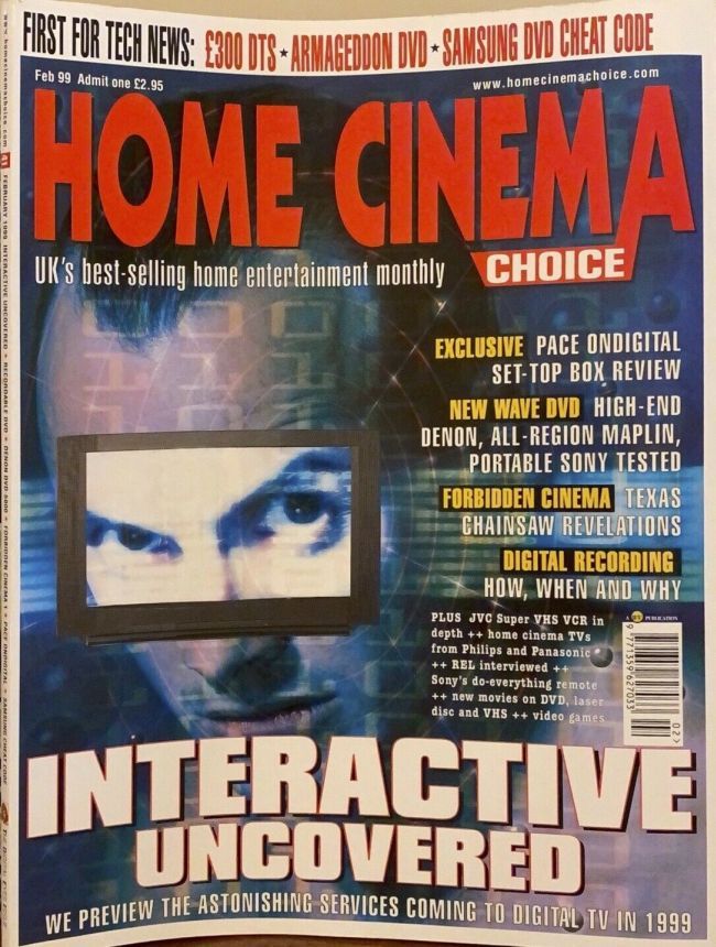 HOME CINEMA CHOICE magazine side cover  February 1999