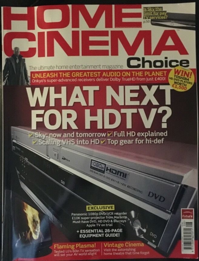 HOME CINEMA CHOICE magazine side cover Issue 143  June 2007