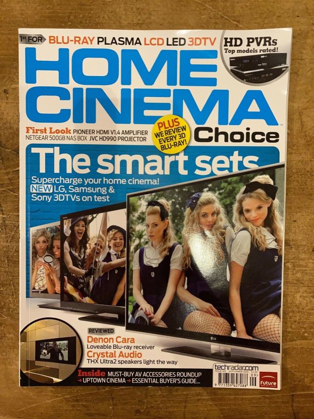 HOME CINEMA CHOICE magazine side cover Issue 185  September 2010