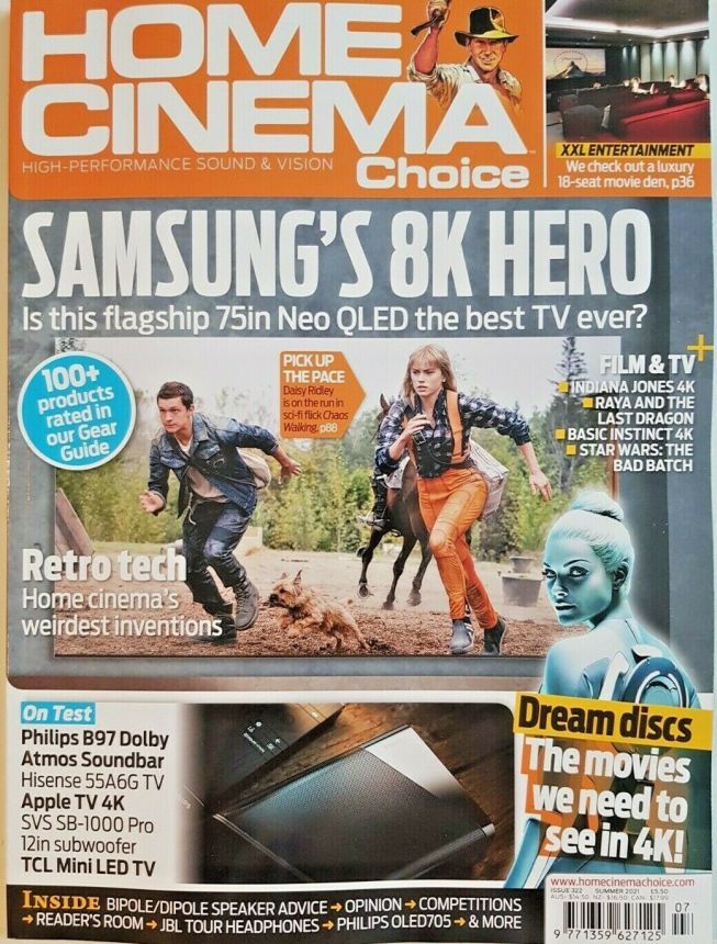 HOME CINEMA CHOICE magazine side cover Issue 322 Summer 2021