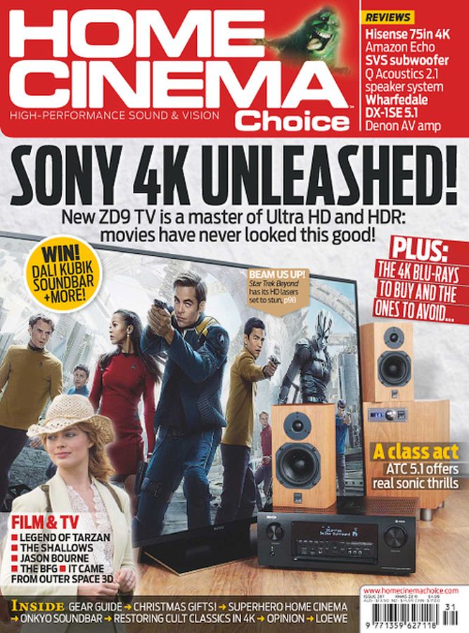 HOME CINEMA CHOICE magazine side cover Issue 266 December 2016