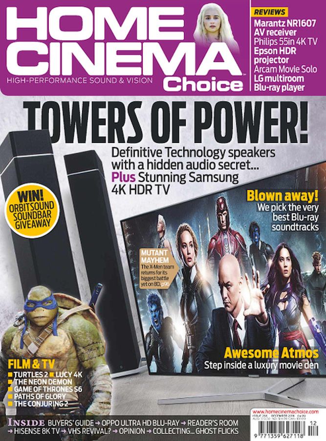 HOME CINEMA CHOICE magazine side cover Issue 267 Xmas 2016
