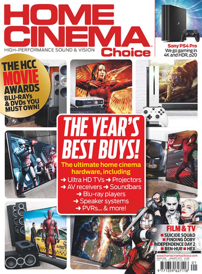 HOME CINEMA CHOICE magazine side cover Issue 268 January 2017