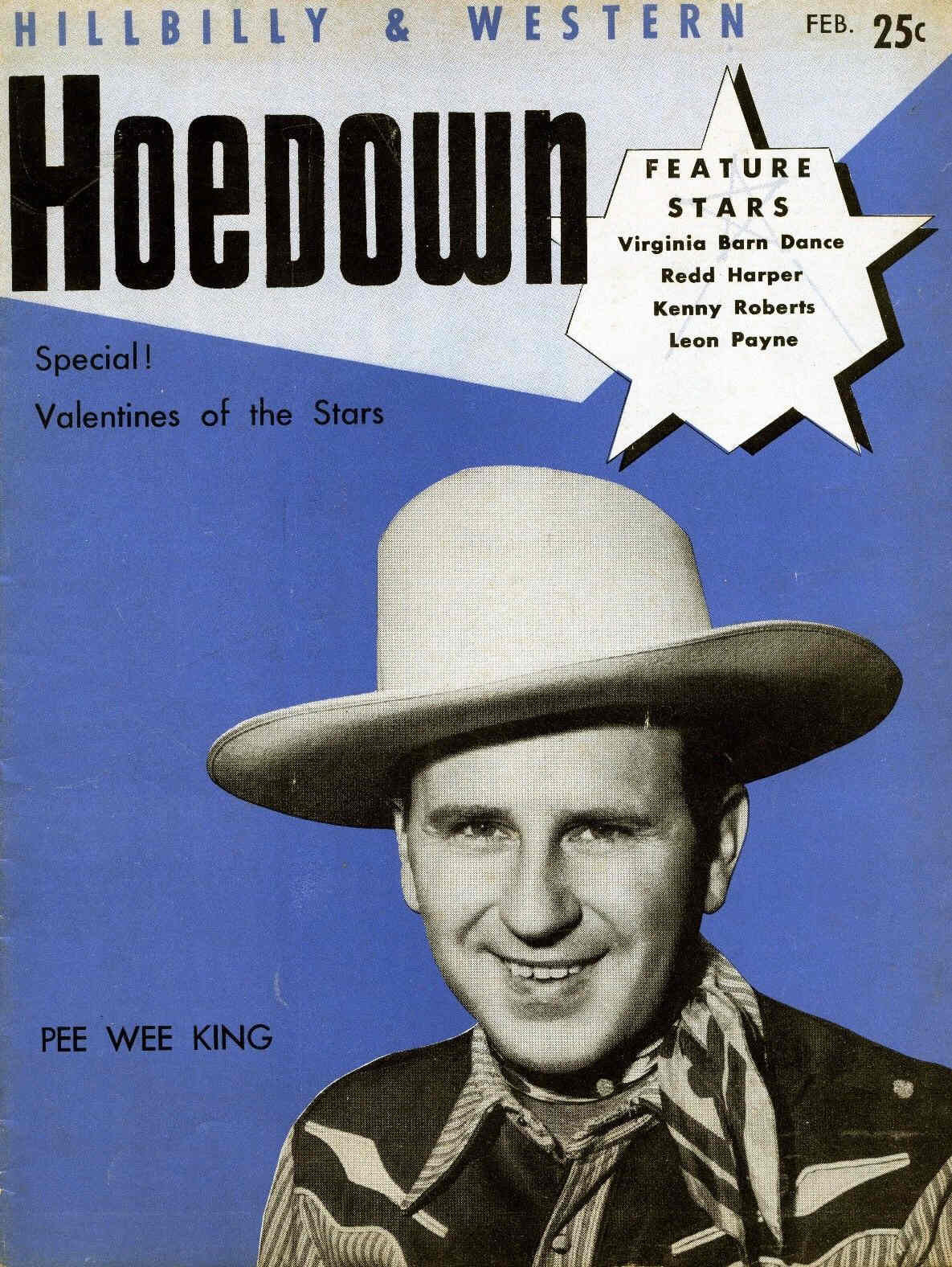 HOEDOWN magazine side cover Issue 6 February 1954