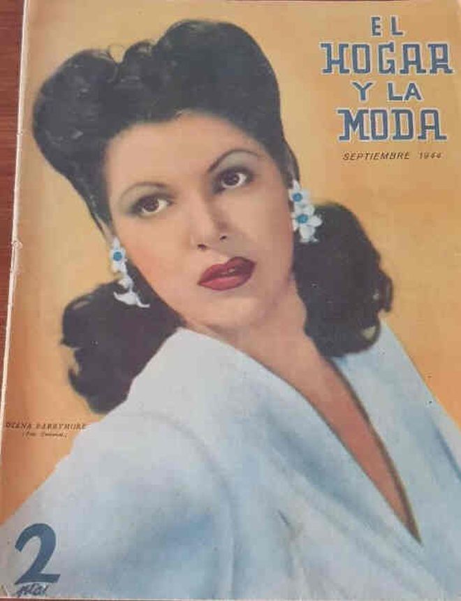 EL HOGAR Y LA MODA magazine side cover  September 1944