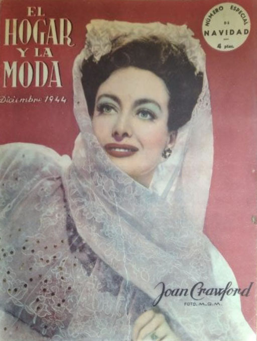 EL HOGAR Y LA MODA magazine side cover  December 1944